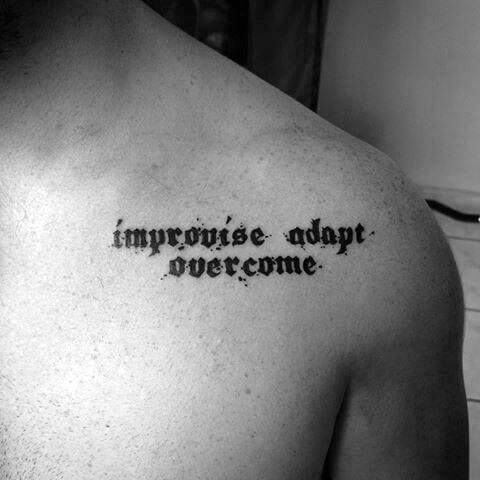 improvise adapt overcome tattoo