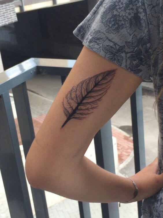 leaf symbol tattoo