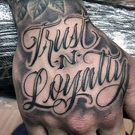 loyalty tattoo design
