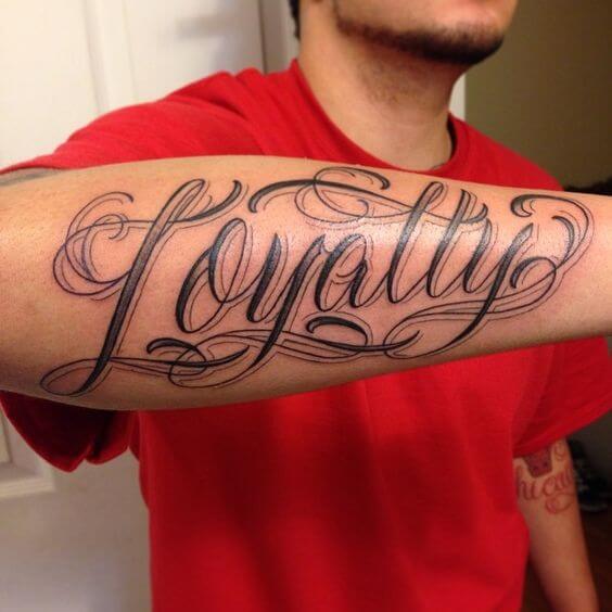 6 Stunning Loyalty Respect Ambigram Tattoo  Psycho Tats