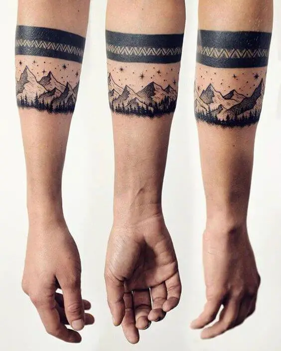 mountain tattoo for men