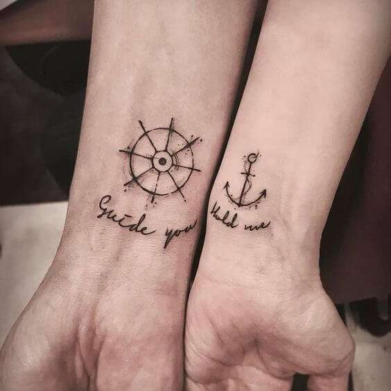 navy matching tattoos
