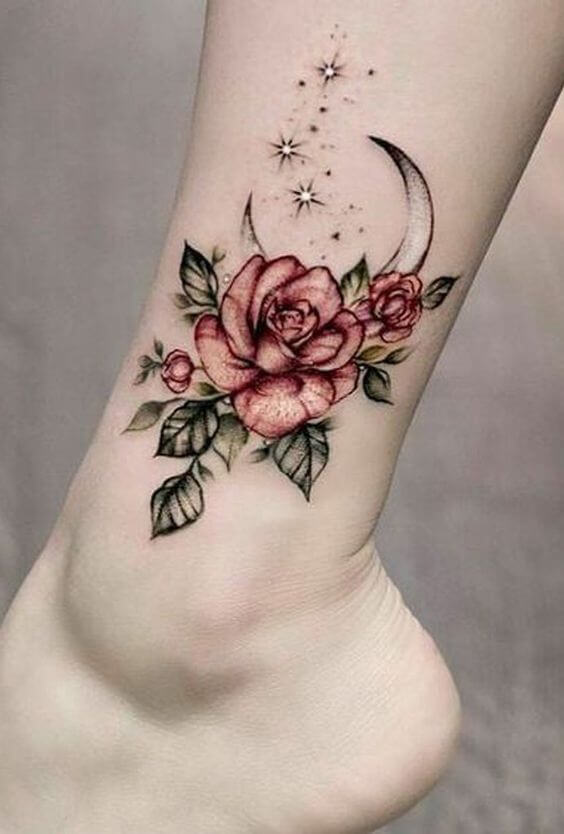 rose flower love tattoo