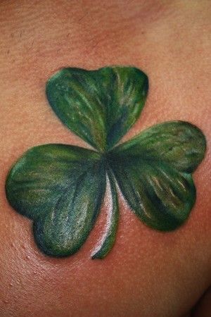 three leaf clover tattoo