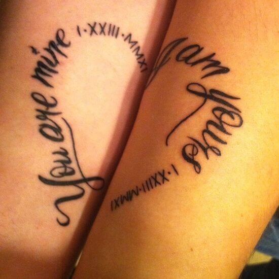 you are mine i am yours tattoo