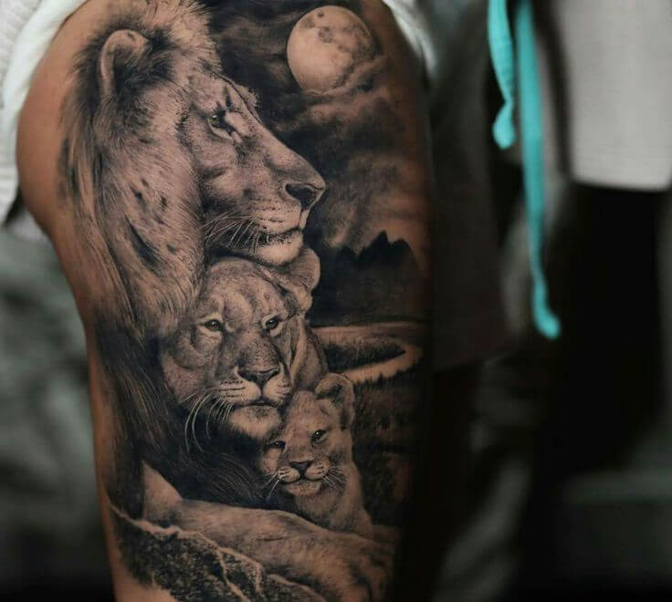 Lion Family Tattoo