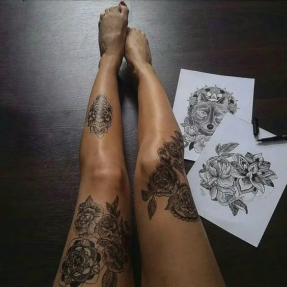 Shin Tattoos for Women