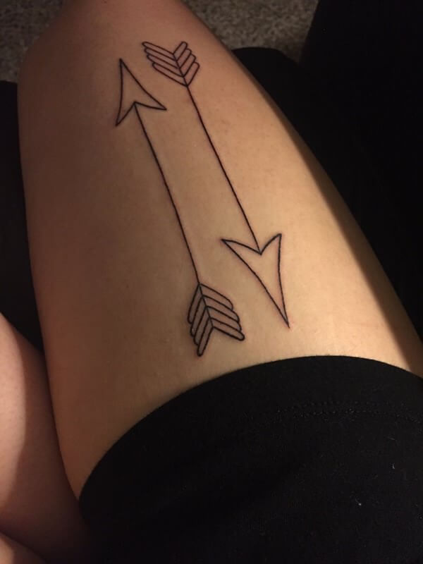 Simple Thigh Tattoos