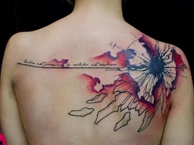 Watercolor Hibiscus Tattoos