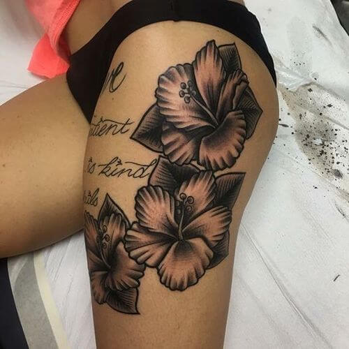 White Hibiscus Tattoos