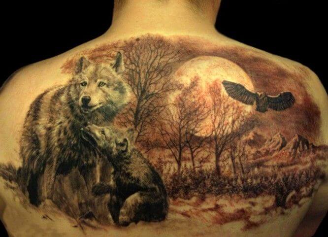 Wolf Family Tattoo