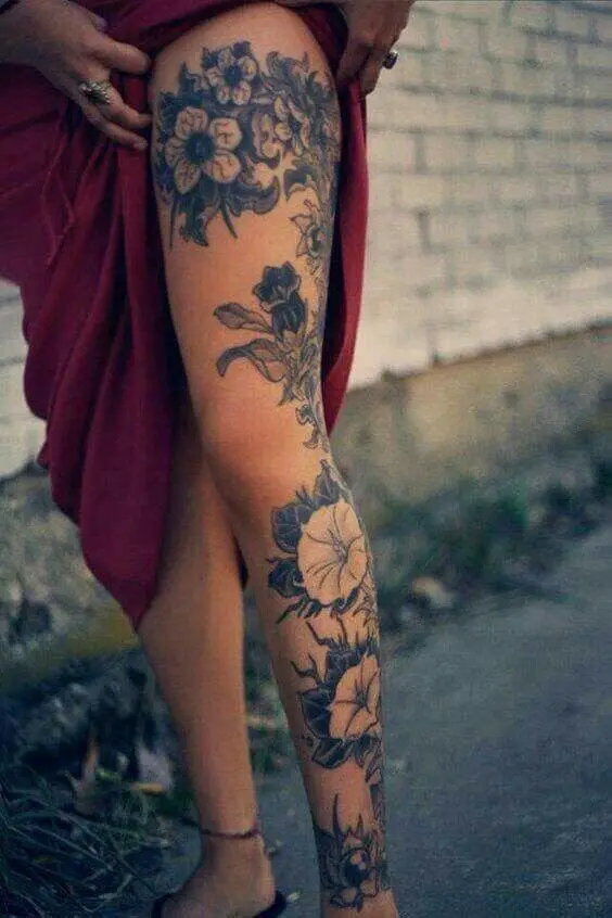 37 Leg and Thigh Tattoos for Women