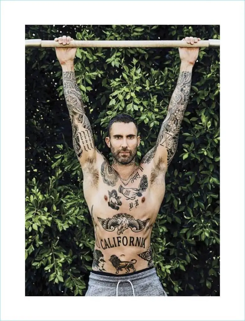 Black Beads adam levine tattoo