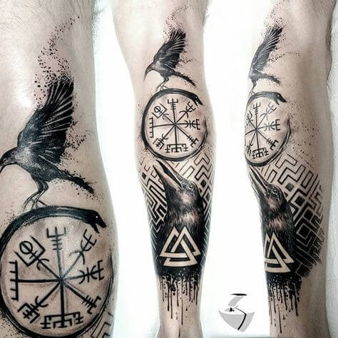 Crows celtic tattoo