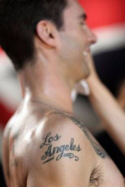 Los Angeles Tattoo adam levine