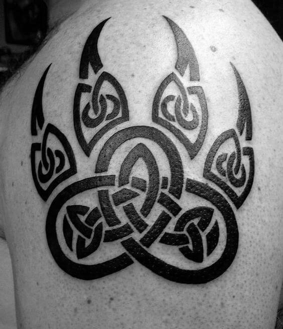 celtic bear claws tattoo