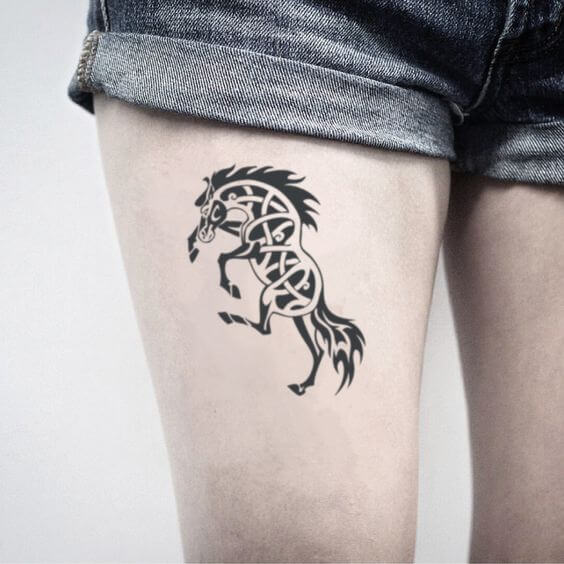 horse celtic tattoo