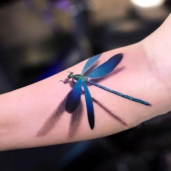 3d dragonfly tattoo