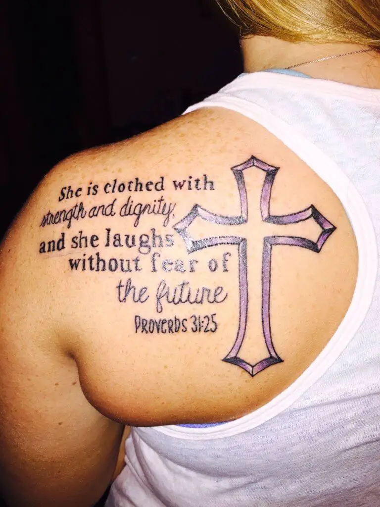 strength bible verse tattoos