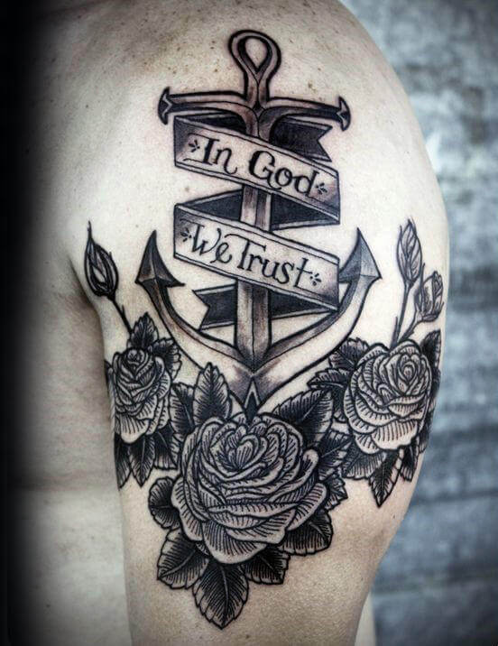 Trust god tattoo