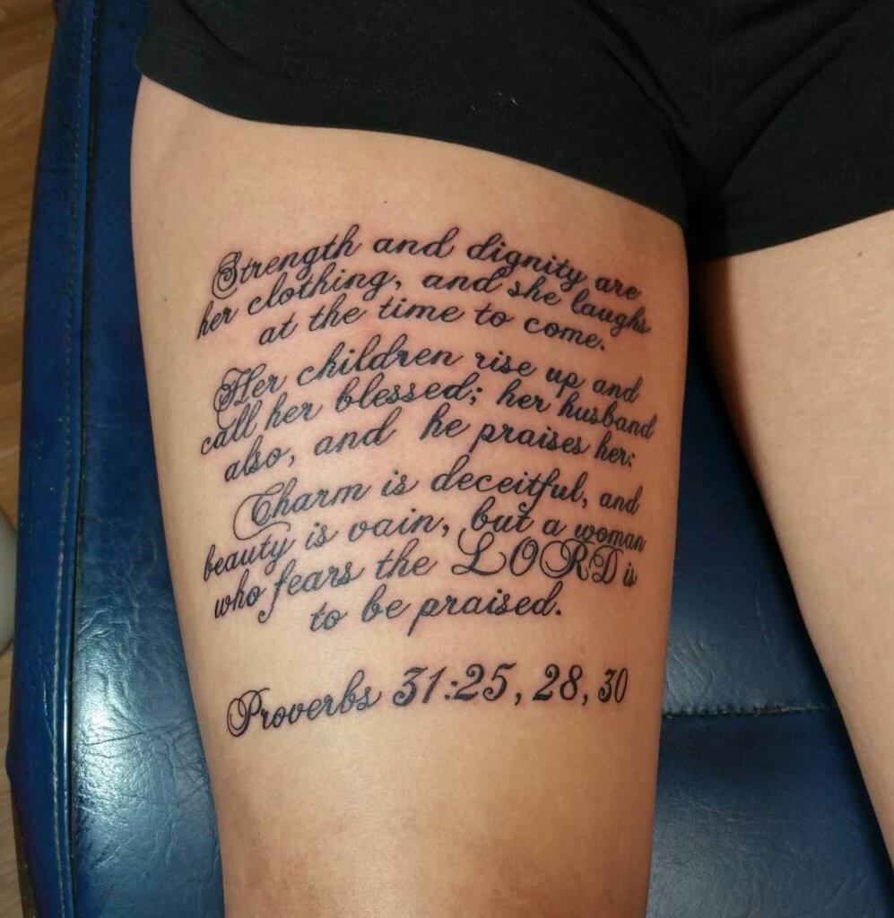 bible verse tattoo