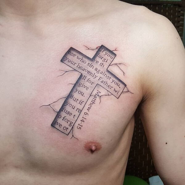 elegant bible verse tattoo