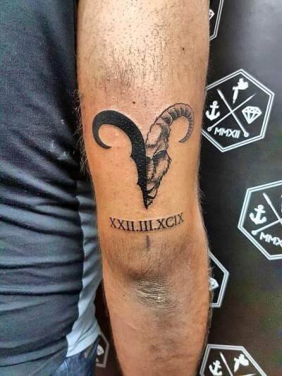 Tattoo uploaded by Jennifer R Donnelly  Aries tattoo by dybuk ink  dybukink aries zodiac astrology horoscope  Tattoodo