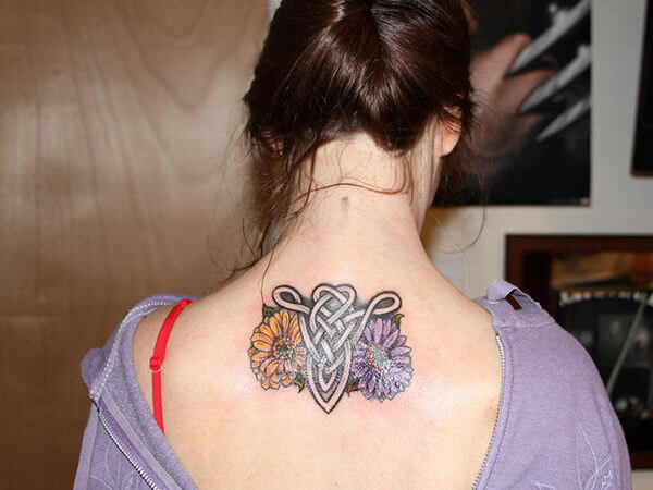 Celtic Aries Tattoo on back