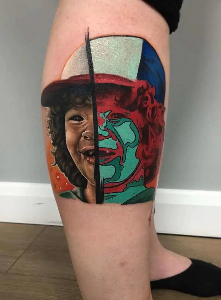 Dustin stranger things tattoo design