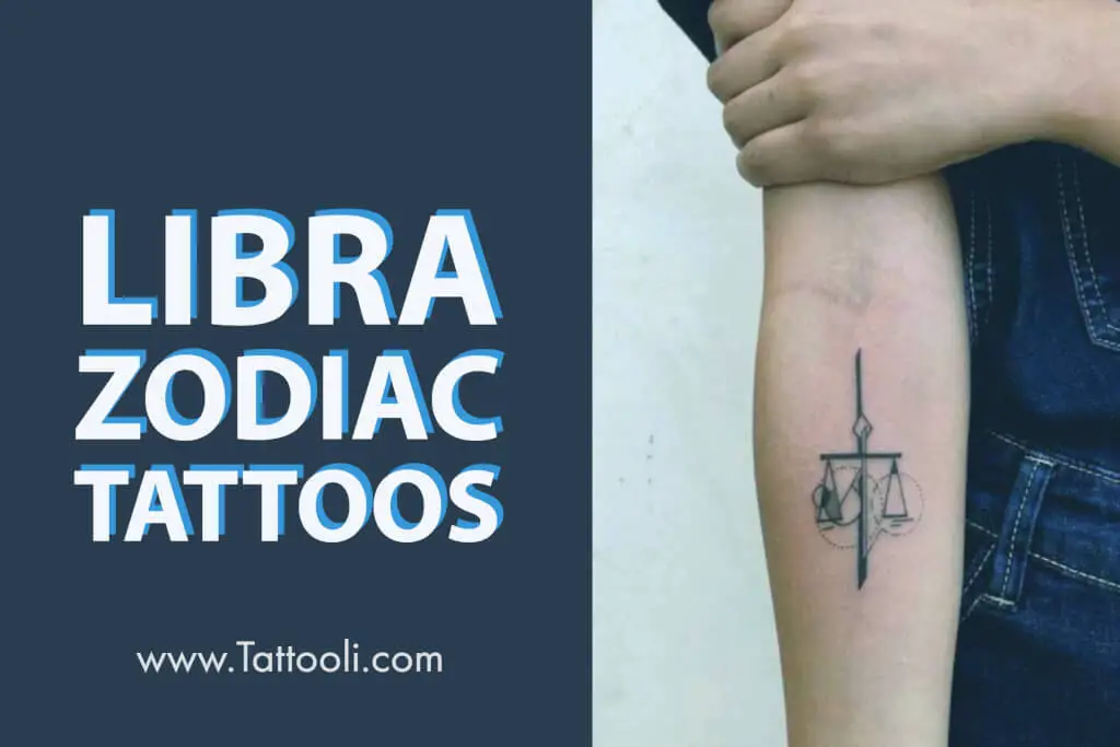 Traditional Libra Zodiac Sign tattoo men at theYoucom