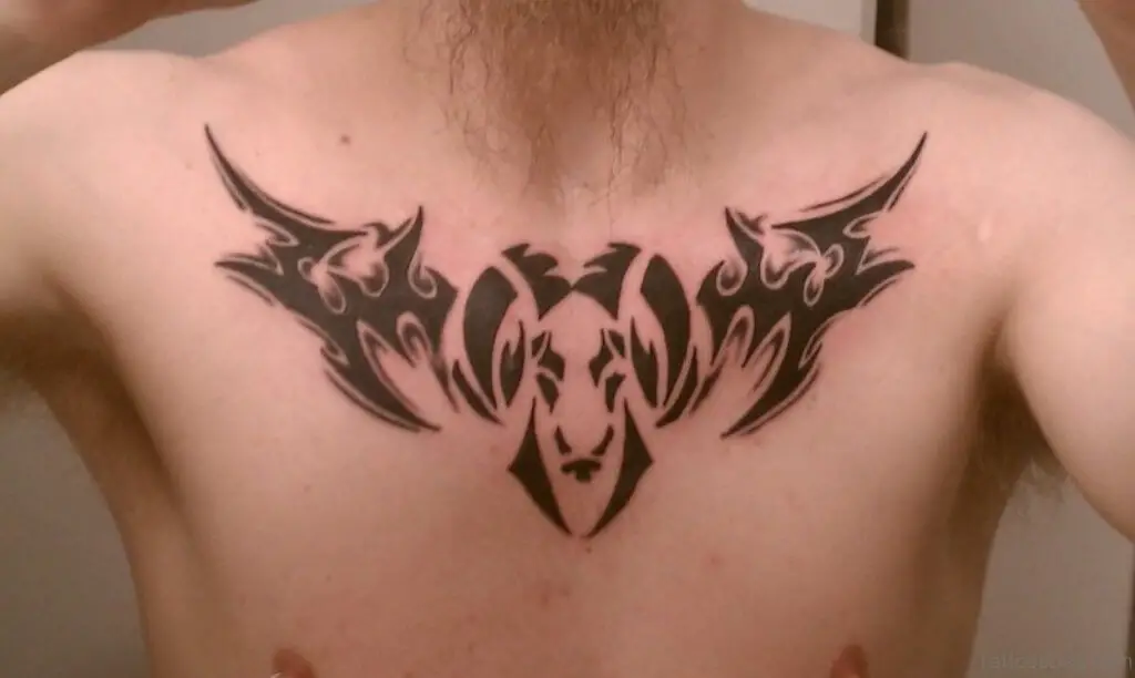 Tribal Aries Tattoo for men