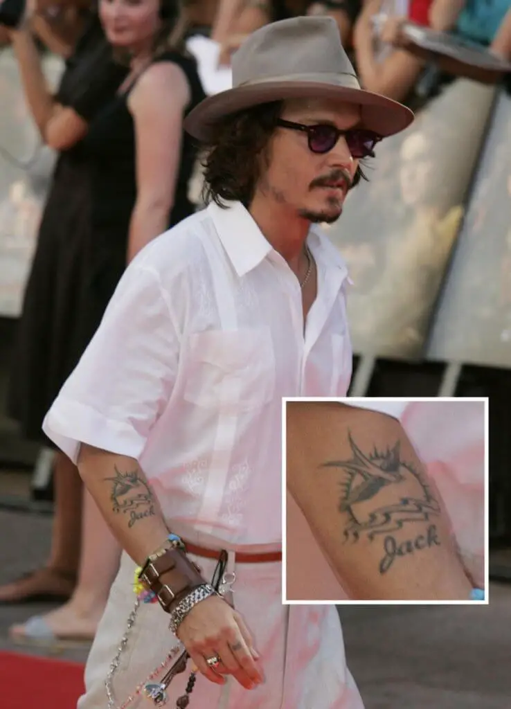 johnny depp jack sparrow tattoo