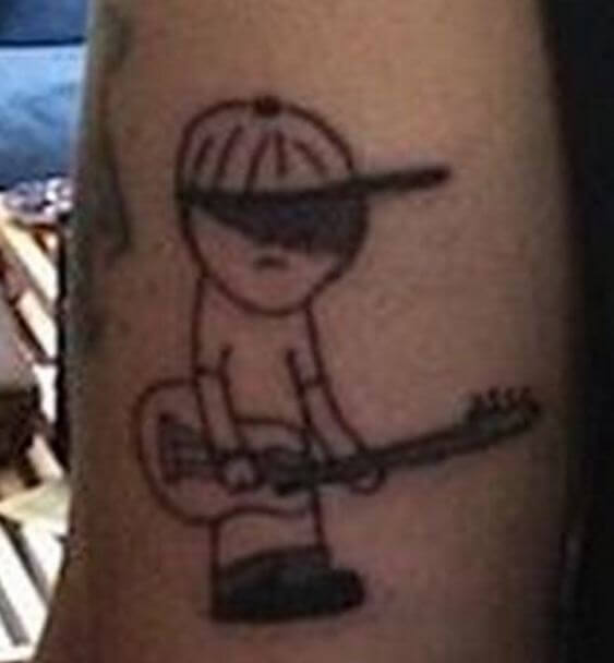 johnny depp tattoos - guitarist