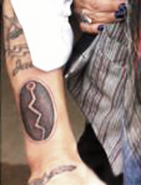 snake tattoo of johny depp