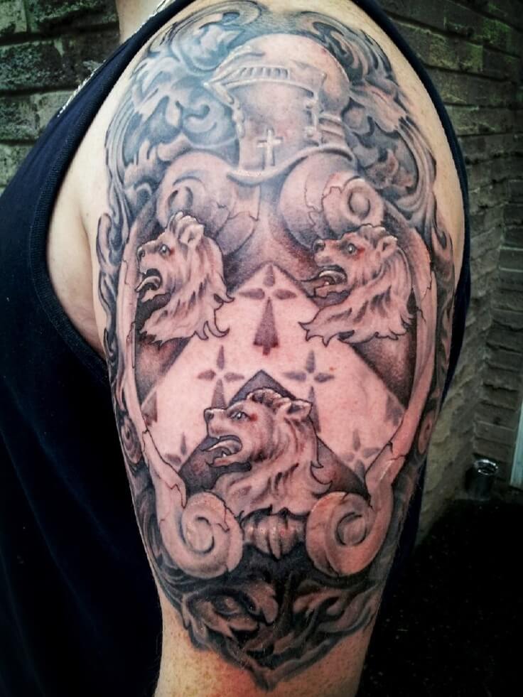 Coat Of Arms Group Tattoo