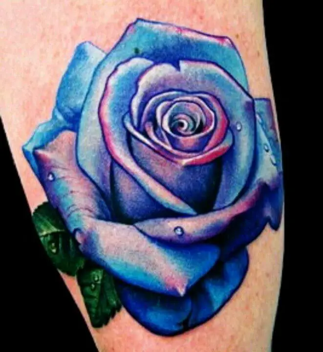 Blue Rose Tattoo