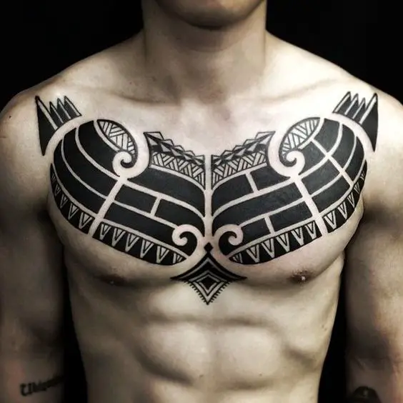 Tribal Chest Tattoo Designs
