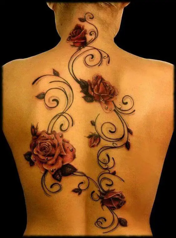 Tribal Rose Tattoo