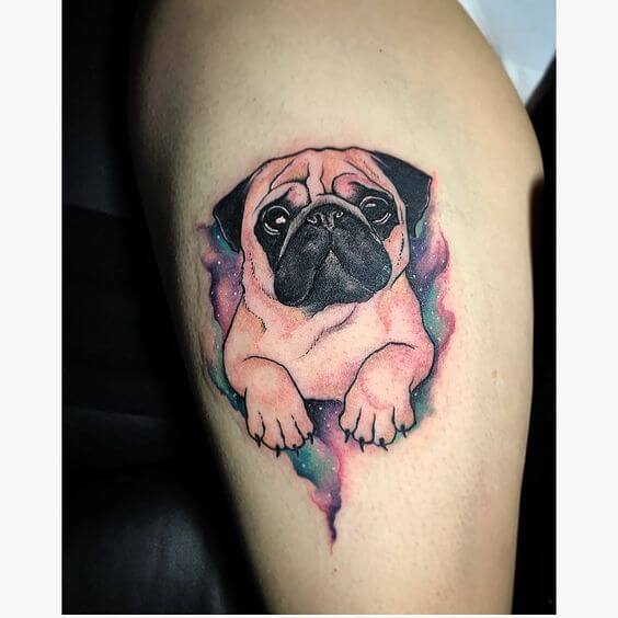 3d Puppy Pug Tattoo