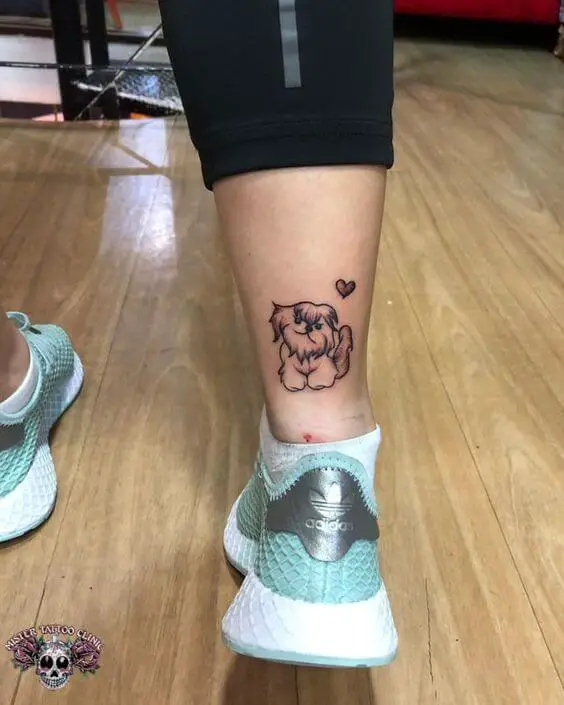 Feminine Shih Tzu Tattoo