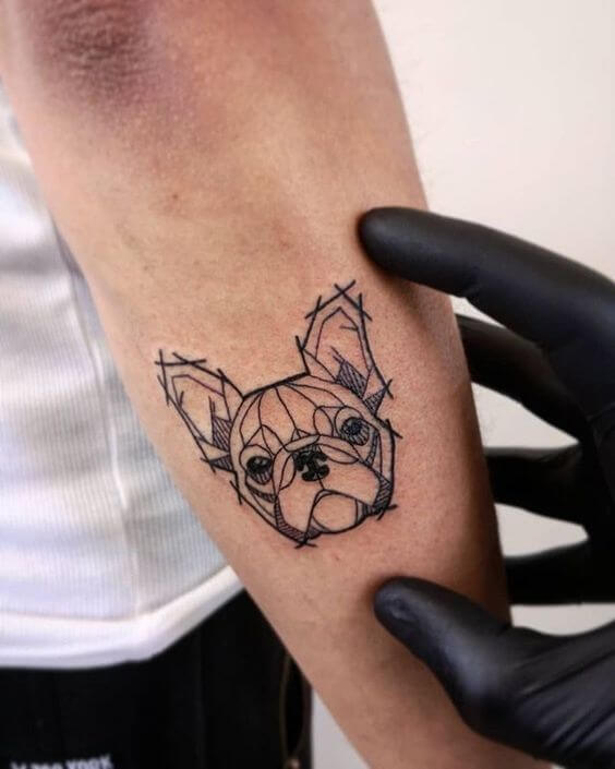 French Bulldog Temporary Tattoo Sticker  OhMyTat