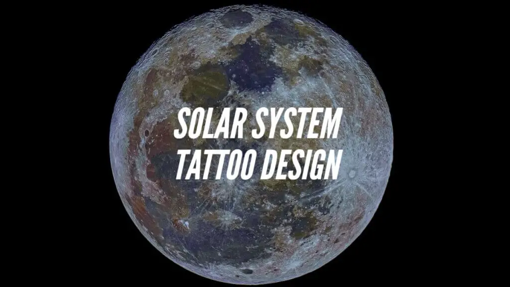 Solar System Tattoo Design