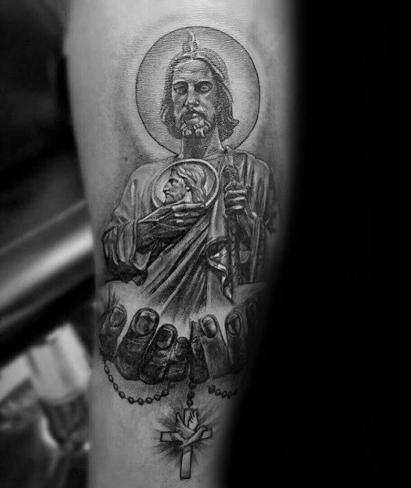 st Jude by Jeff Ensminger TattooNOW