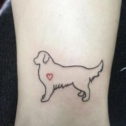 Golden Retriever Tattoo Memorial