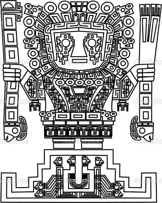 Bolivian Inca Draw Tattoo Scatch