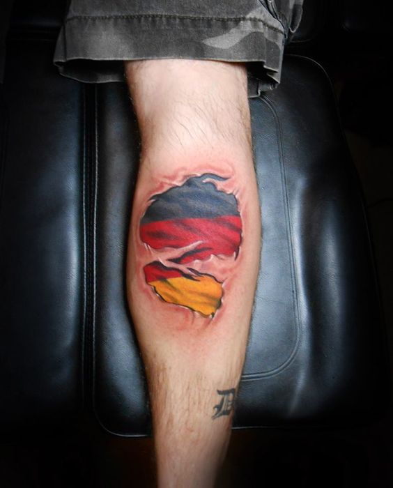 German Flag Tattoo