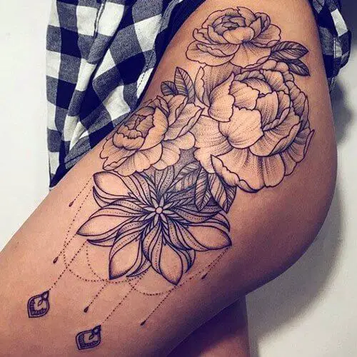 Rib Floral Tattoo  Tattoo Designs for Women